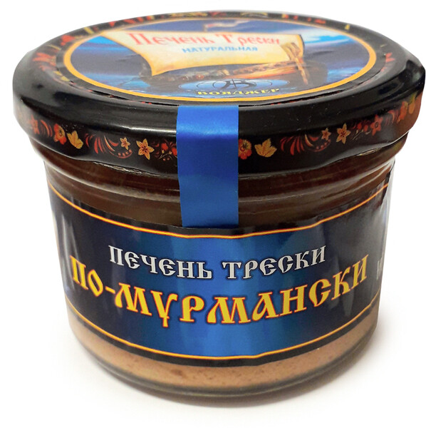 Печень трески натуральная по-мурмански 