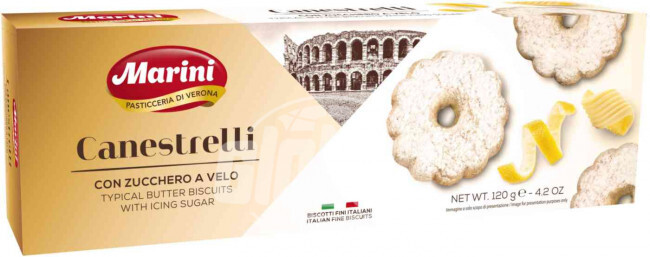 Печенье Marini Канестрели в сахарной пудре, 120 г