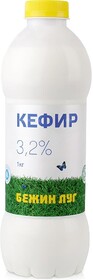 Кефир 3,2% Бежин Луг, 1 л., пластиковая бутылка