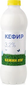 Кефир 3,2% Бежин Луг, 1 л., пластиковая бутылка