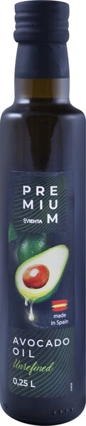 Масло авокадо ЛЕНТА PREMIUM Extra Virgin нерафинированное, 250мл Испания, 250 мл