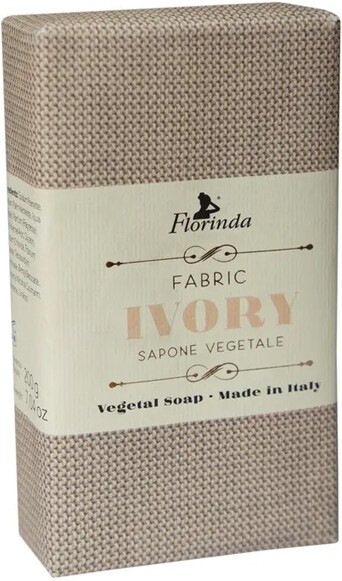 Мыло твердое Florinda Итальянские ткани Бежевый лен 200 г