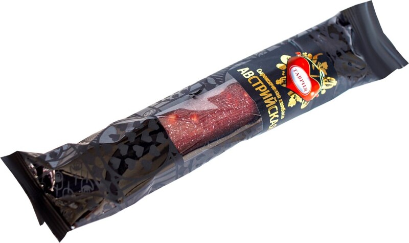 Колбаса Таврия Австрийская с/к, 1 кг., термоформер, газ