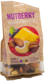 Смесь NUTBERRY орехи и фрукты 100 Россия