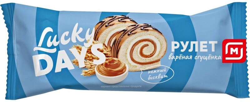 Lucky days Рулет с вареной сгущенкой фл/п
