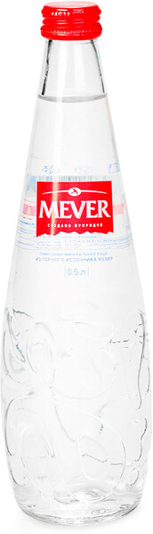 Вода питьевая негазированная MEVER столовая, 0.5 л стекло Россия