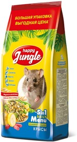 Корм для грызунов HAPPY JUNGLE для крыс 900г