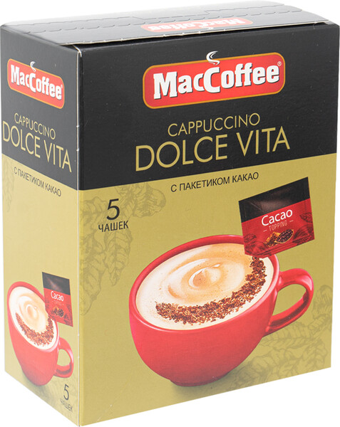 MacCoffee Cappuccino Dolce Vita, 5х24 г