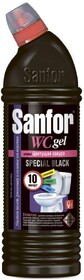 Чистящее средство Sanfor WC санитерно-гигиеническое гель Special black, 1 л