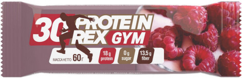 Батончик GYM протеиновый 30%  Малина-йогурт PROTEINREX, 60 гр., флоу-пак