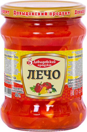 Лечо Давыдовский Продукт 450гр ст/б