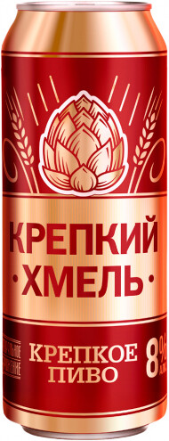 Пиво Крепкий Хмель 8% 0,45л ж/б