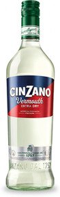Напиток виноградосодержащий CINZANO Вермут Extra Dry белый полусухой, 1л Италия, 1 L