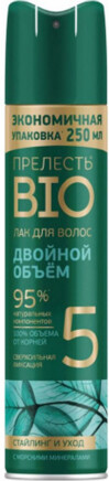 Лак для волос волос Прелесть Био суперсильная фиксация с морскими минералами 250 мл Арнест