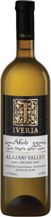 ВИНО IVERIA АЛАЗАНСКАЯ ДОЛИНА БЕЛОЕ ПОЛУСЛАДКОЕ 12% 0,75Л