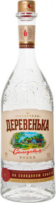 Водка Солнечная Деревенька на Солодовом Спирте Альфа 40% 0,5л