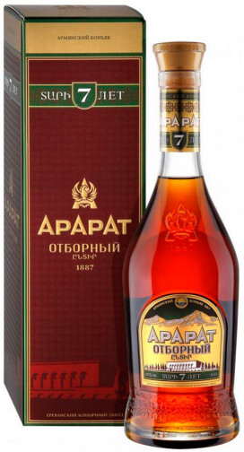 Коньяк Арарат Отборный, 7 летней выдержки, 0.5 л