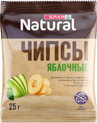 Чипсы SPAR NATURAL из Кисло-Сладких Яблок 25г