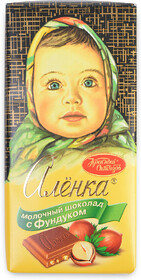 Шоколад молочный Аленка Красный Октябрь с фундуком 100 г