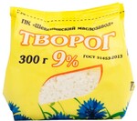 Творог 9%, ШМЗ, 300 гр., ПЭТ