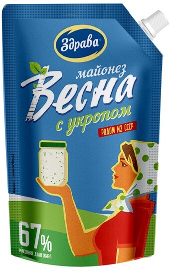 Майонез Весна 67% Здрава 400гр