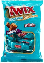 Печенье сахарное TWIX Соленая карамель шоколадные, вес до 250 г