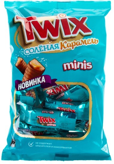 Печенье сахарное TWIX Соленая карамель шоколадные, вес до 250 г