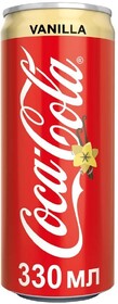 Напиток Coca-Cola Vanilla сильногазированный, 330мл