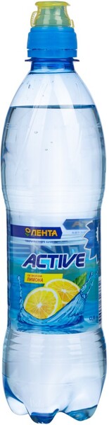 Напиток безалкогольный ЛЕНТА со вкусом лимона ПЭТ  (Россия) 0.5L
