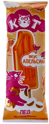 Фруктовый лед Кот Айсберри 70г со вкусом апельсина