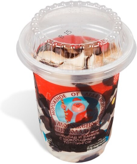 Мороженое От Деда Мороза 180гр шоколадный топинг