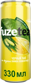 Чай Fuzetea холодный зеленый лимон-лемонграсс 0,33 л