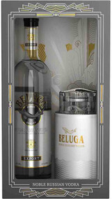 Водка Beluga Noble 0,7 л в подарочной упаковке + икорница