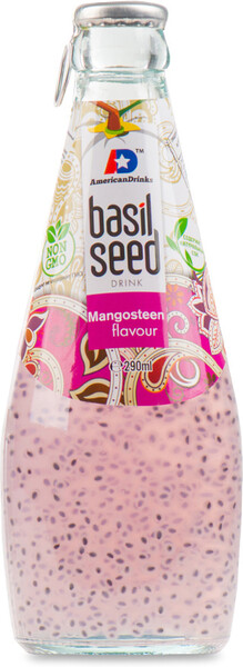 Напиток безалкогольный Basil Seed негазированный со вкусом Мангустин и семенами базилика 0.29 л Вьетнам
