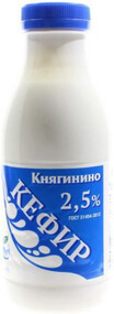 Кефир 430 гр 2,5 % ПЭТ Княгининское молоко