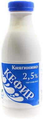 Кефир 430 гр 2,5 % ПЭТ Княгининское молоко