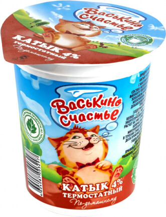 Катык Васькино счастье по-домашнему термостатный 4% 350г