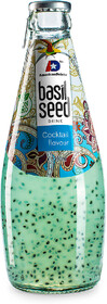 Напиток безалкогольный Basil Seed негазированный Личи и Ананас с семенами базилика Rita Foods & Drink Co.,LTD 0.29 л стеклянная бутылка Вьетнам