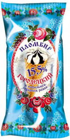 Мороженое ПЛОМБИР ГОРОДЕЦКИЙ Пломбир ванильный с шоколадной глазурью, 15,5%, без змж, вафельный рожок, 100г Россия, 100 г