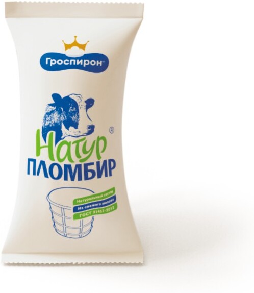 Мороженое пломбир Гроспирон Натуральный 12% 90 г