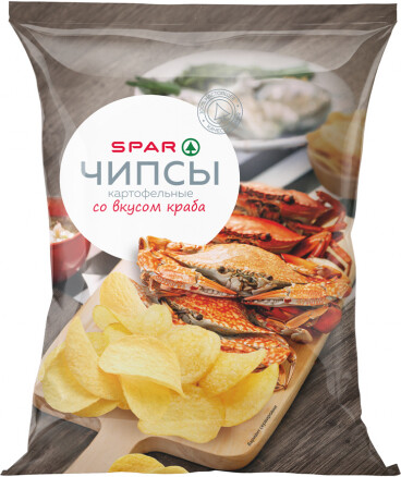 Чипсы Картофельные SPAR Краб 150г