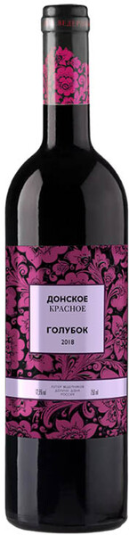 Вино ВЕДЕРНИКОВЪ Донское Голубок красное полусухое, 0,75л