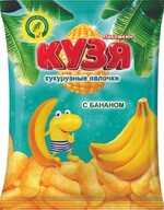 Кукурузные палочки со вкусом банана Кузя Лакомкин 100г