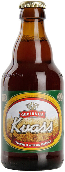 Квас, стеклянная бутылка, «Губерния», 0.33 л, Литва