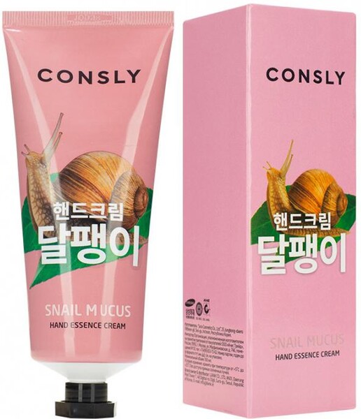 Крем-сыворотка для рук Consly с муцином улитки, 100 мл