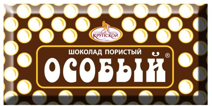 Шоколад темный Ф.КРУПСКОЙ Особый пористый с тонкоизмельченными добавлениями, 80г