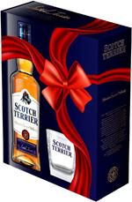 Виски Scotch Terrier Blended, gift box with glass 0.7 л