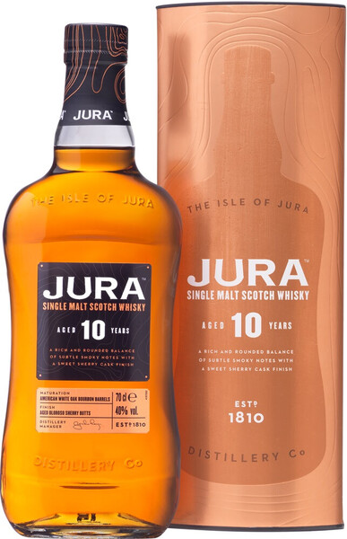 Виски Isle Of Jura 10 Years Old, gift box 0.7 л