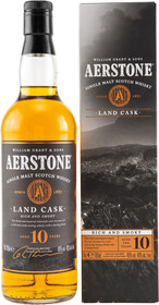 Виски Aerstone Land Cask 10 лет 0,7 л в подарочной упаковке