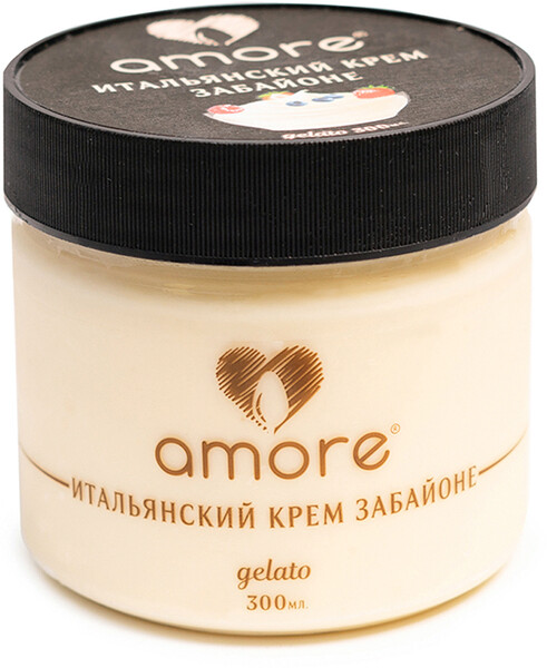 Мороженое молочное AMORE Итальянский крем Забайоне 300мл Россия, БЗМЖ
